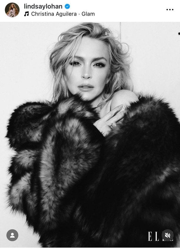 Ліндсей Логан в ELLE/instagram.com/elleusa