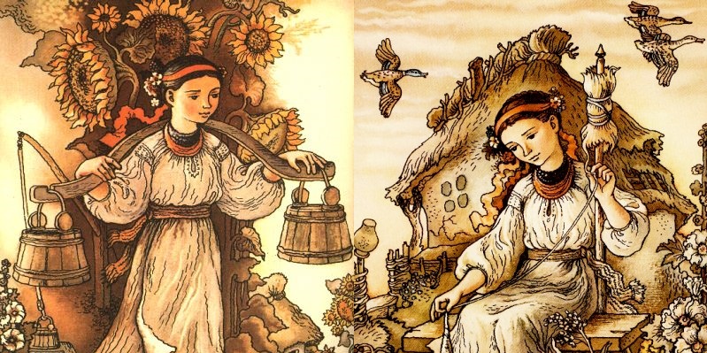 Ілюстрації Валентини Мельниченко до книжки “Кривенька качечка” (Видавництво “Веселка”, 1981 р.)