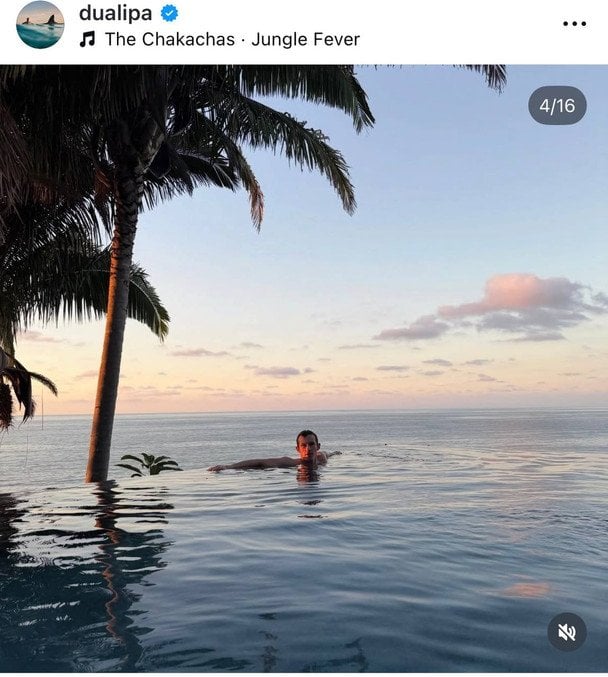 Каллум Тернер, наречений Дуа Ліпи / © Instagram Дуа Ліпи