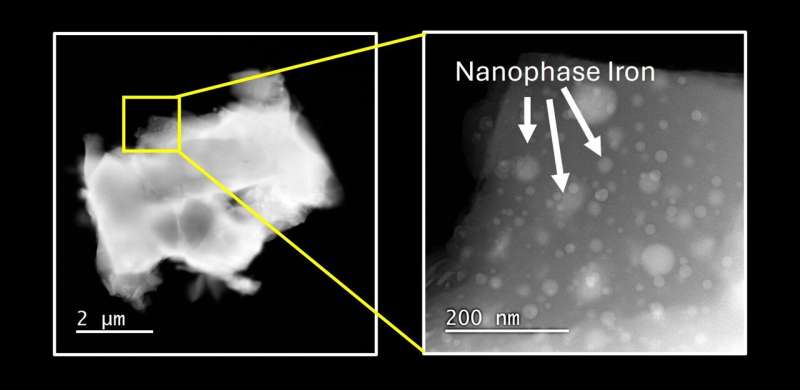 Космічне вивітрювання змінює відбиття місячного ґрунту
