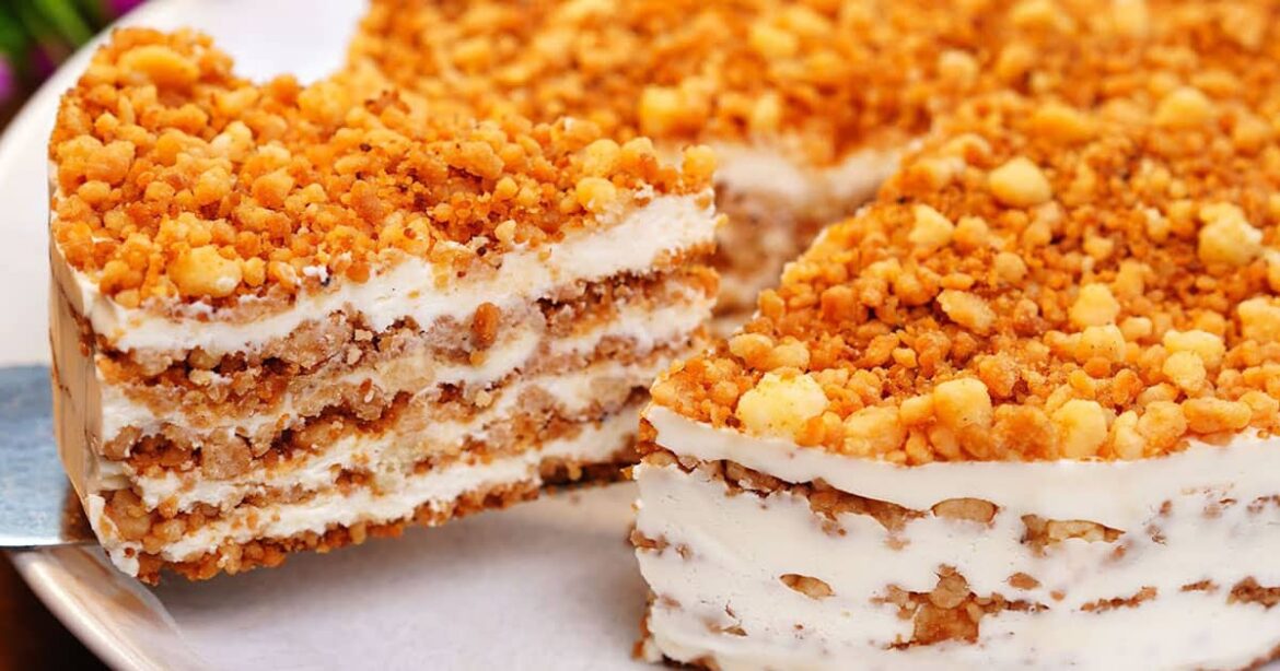 Торт-бомба: готую перед святом за 15 хв. Без духовки. Без печива. Смак як в Наполеона