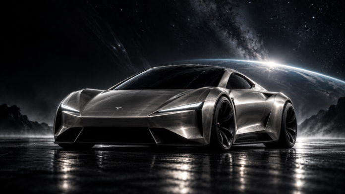 Новий Tesla Roadster отримає радикальний дизайн у стилі Cyber